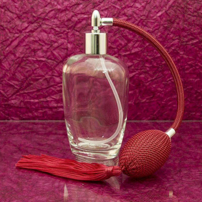 "BEAUTIFUL" parfümszóró, lapos ovális üveg * hosszú pumpával, 100 ml
