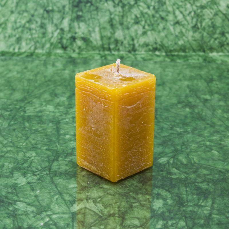 Mézeskalács illatú gyertya * hasáb - rusztikus 6 cm