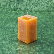 Narancs illatú gyertya * hasáb - rusztikus