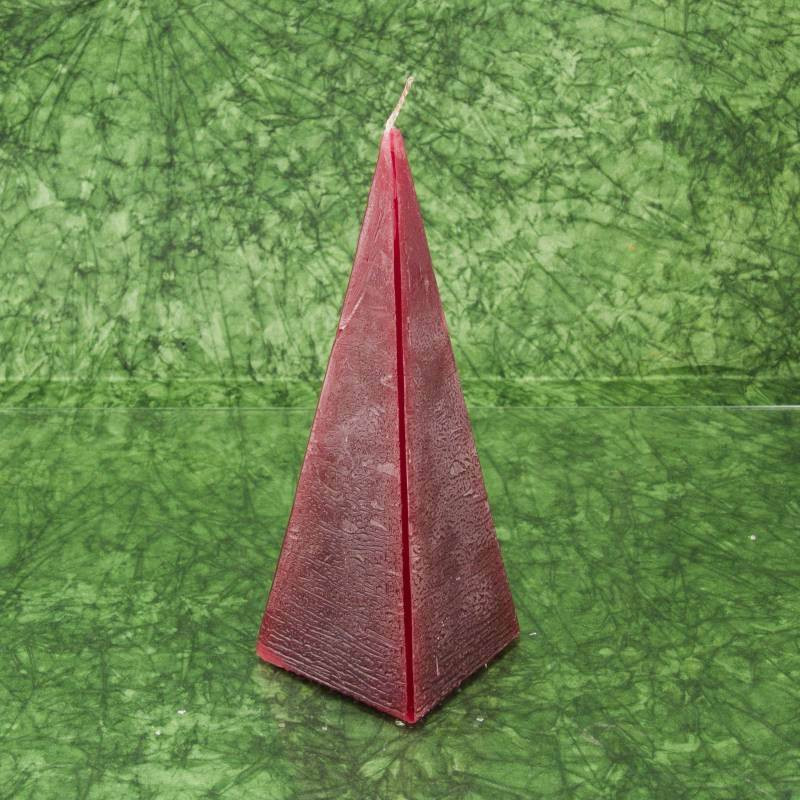 Bon-bon illatú gyertya * piramis - rusztikus 15 cm