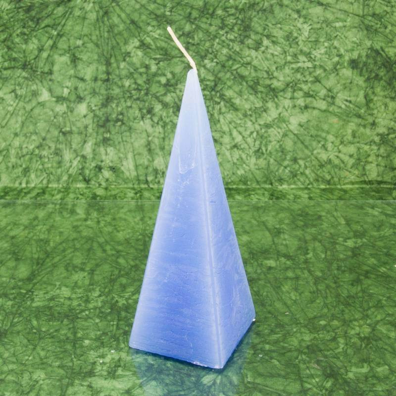 Egzotikus illatú gyertya * piramis - rusztikus 15 cm