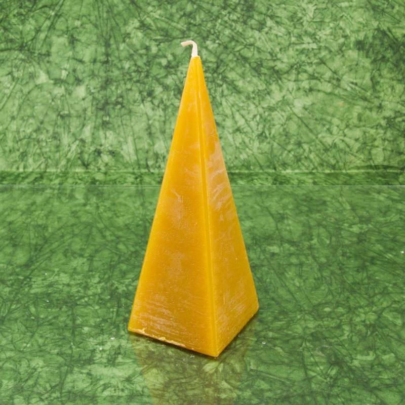 Mézeskalács illatú gyertya * piramis - rusztikus 15 cm
