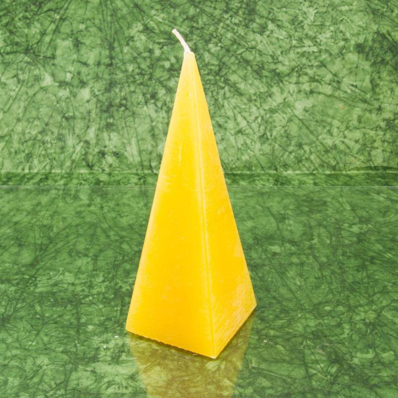 Nárcisz illatú gyertya * piramis - rusztikus 15 cm