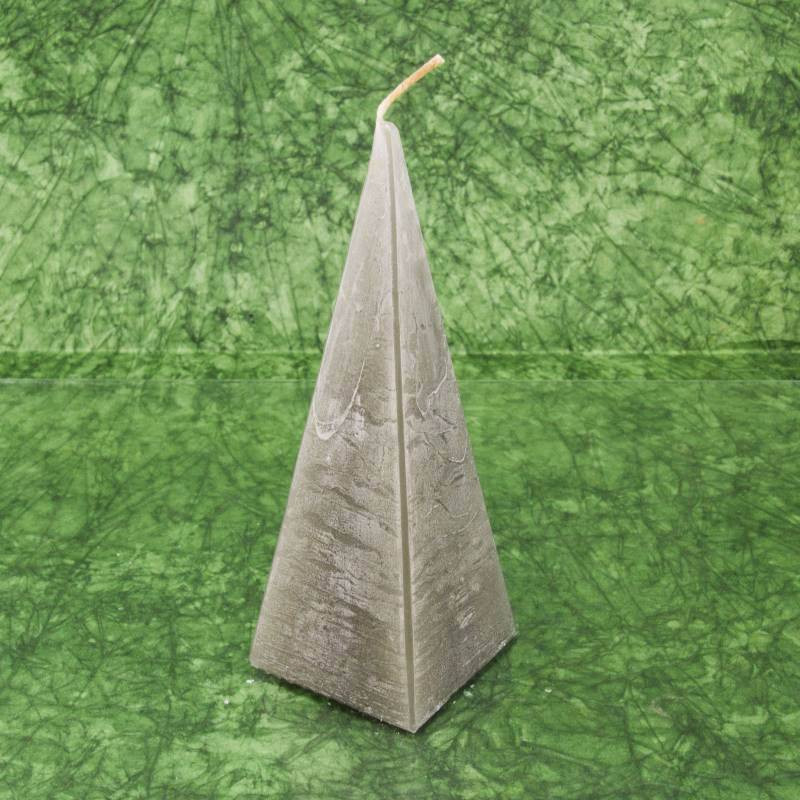 Ópium illatú gyertya * piramis - rusztikus 15 cm