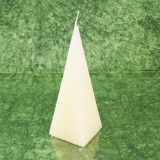 Vanília illatú gyertya * piramis - rusztikus