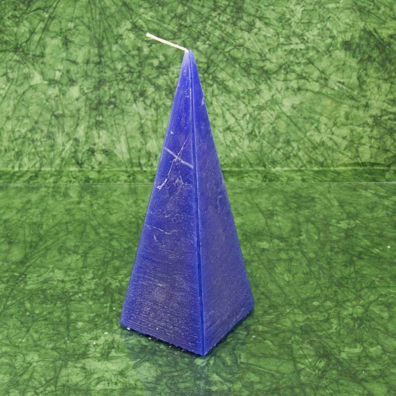 Virágálom illatú gyertya * piramis - rusztikus 15 cm