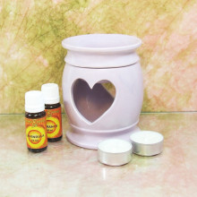 "SZÍV4U" aromalámpa * kerámia - halványlila * pasztell