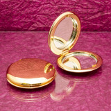Arany kozmetikai tükör + arany 6 ml utántölthető parfümszóró