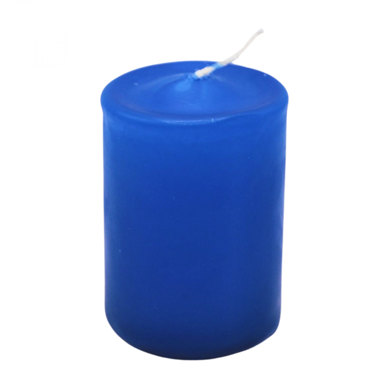 Adventi gyertya, kék színű, 40x60 mm, 4 db/csomag