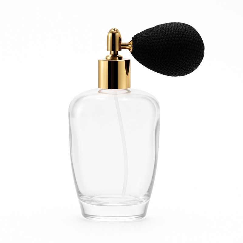 "BEAUTIFUL" parfümszóró, lapos ovális üveg * rövid pumpával, 100 ml