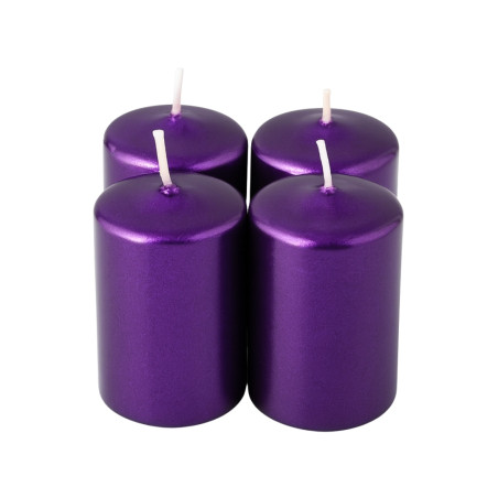 Adventi gyertya metál lila...