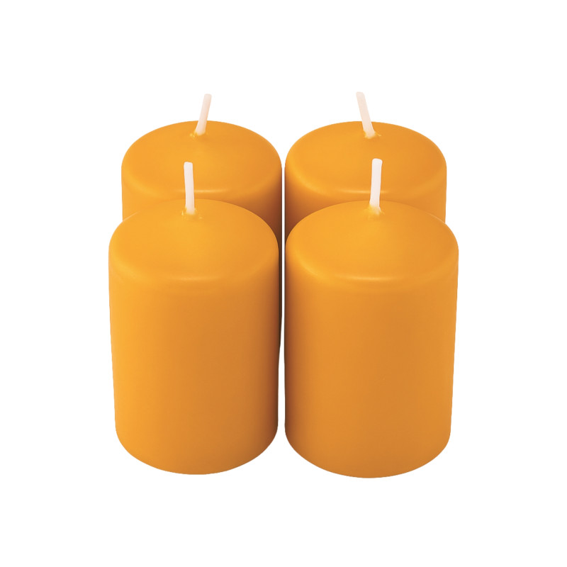 Mézeskalács illatú adventi gyertya * henger - 4 db-os 4x6 cm