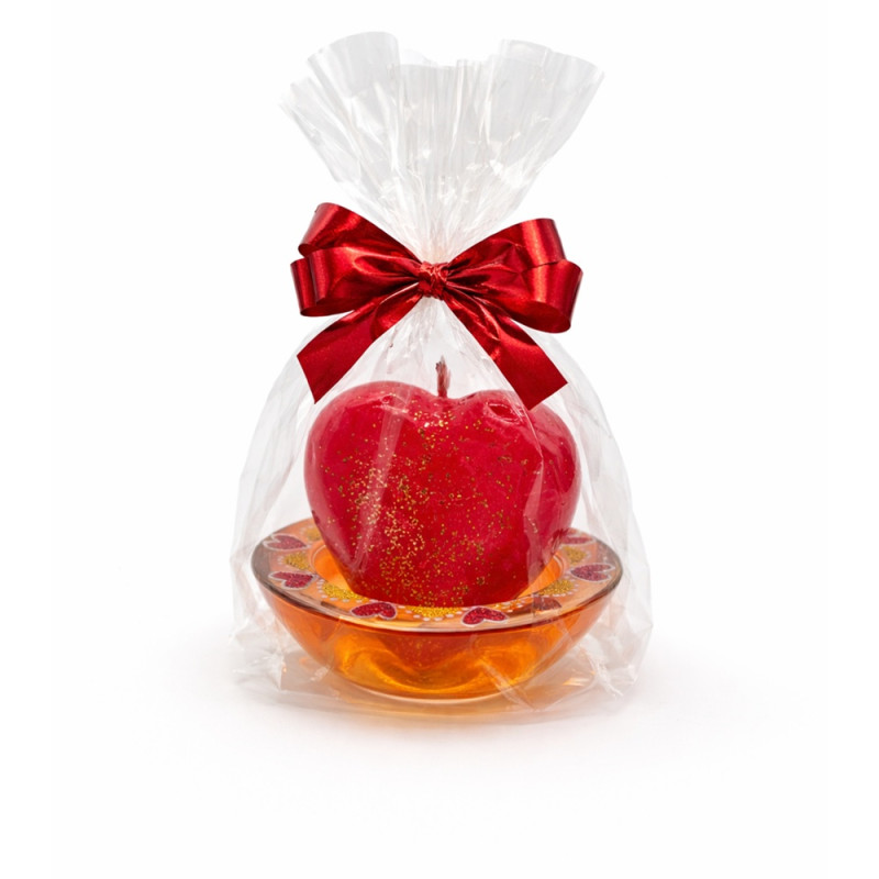 ”HARMÓNIA” gyertya- és mécsestartó + nagy szívgyertya