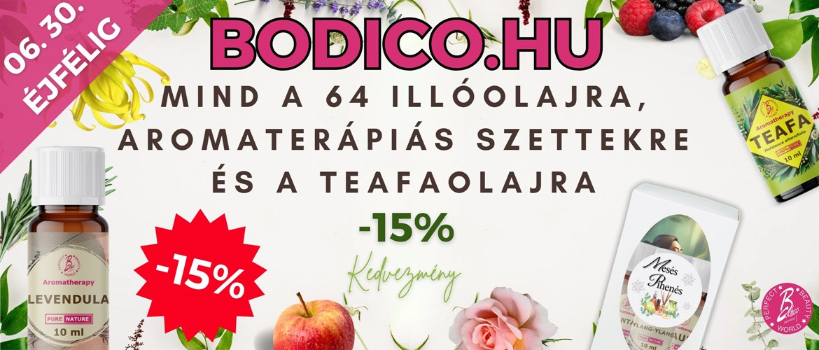 2025.06.02. -15% Lélekszépítő aromaterápiás termékeinkre + INGYENES SZÁLLÍTÁS lehetősége!