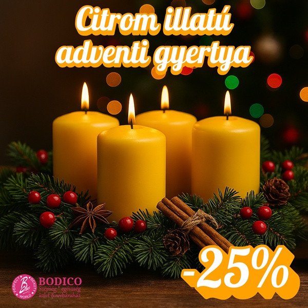 2025.10.22. Érdemes időben felkészülni! Adventi, karácsonyi gyertyák -25% kedvezménnyel!