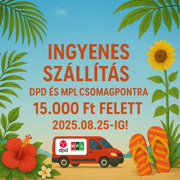 NAGY NYÁRI MEGLEPETÉS! Marad az ingyenes szállítás lehetősége! 