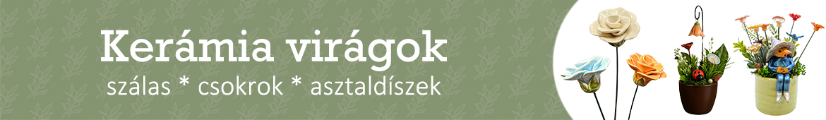 Kerámia virágok termékkategória banner